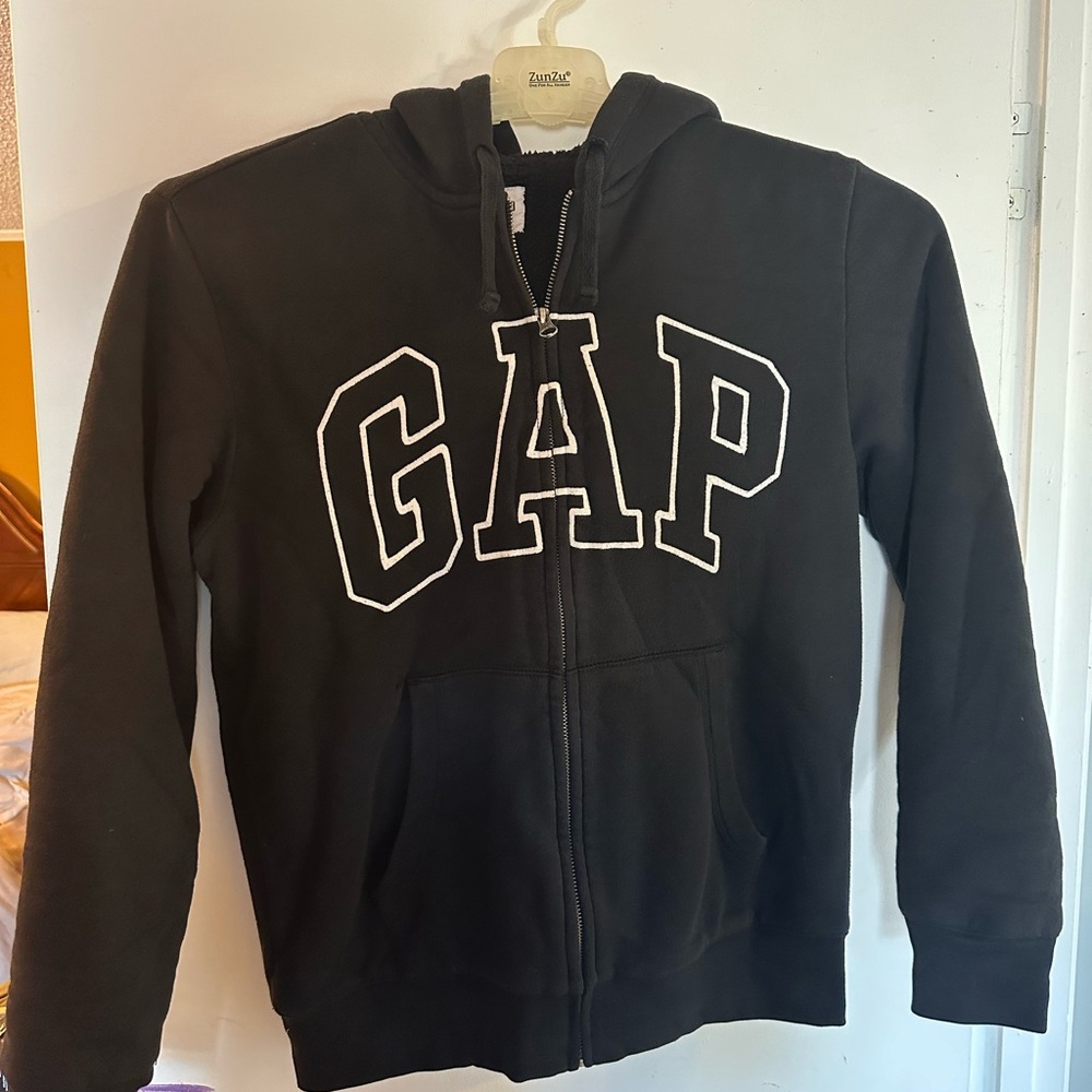 GAP boys Sherpa lined zip hoodie